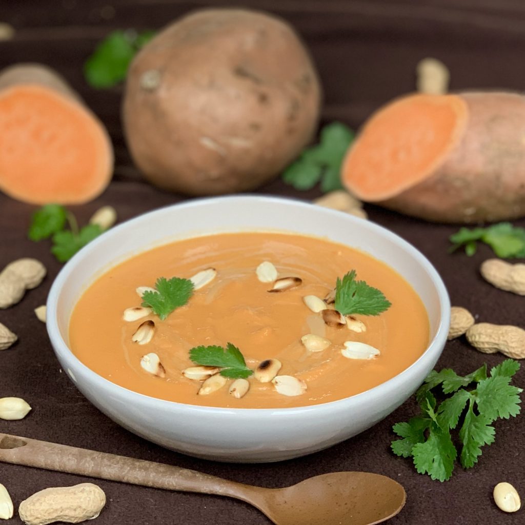 Süßkartoffel-Erdnuss Suppe – selbstkreiert